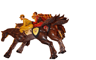 Détail de la course de Palio du Théâtre du Merveilleux