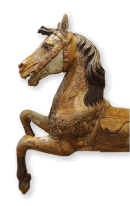 Détail d'un cheval de bois