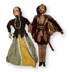 Détails de deux marionnettes